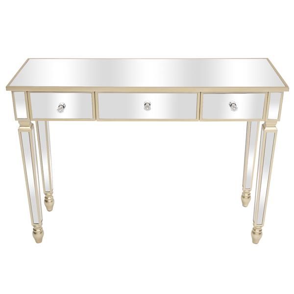 Three Drawers Mirror Table Dressing Table Console Table