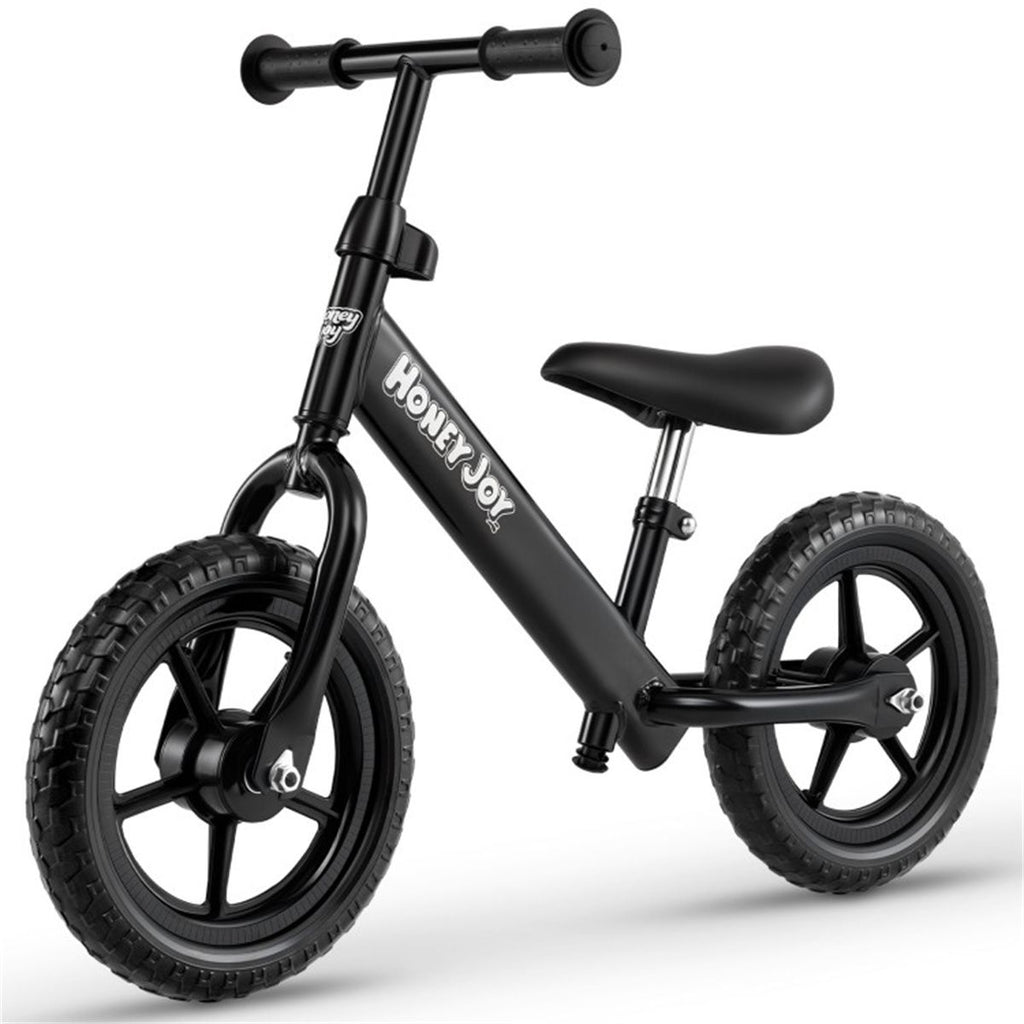 Toddler Balance Bike for 2-5 Years - Adjustable Height, 6.3LBS Lightweight & 11" Foam Tires-Black