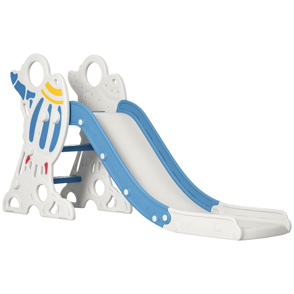 Toddler Slide, Indoor Blue Space Theme Climber Slide Playset, Fun Activity for Kids 1.5-3 Years Old