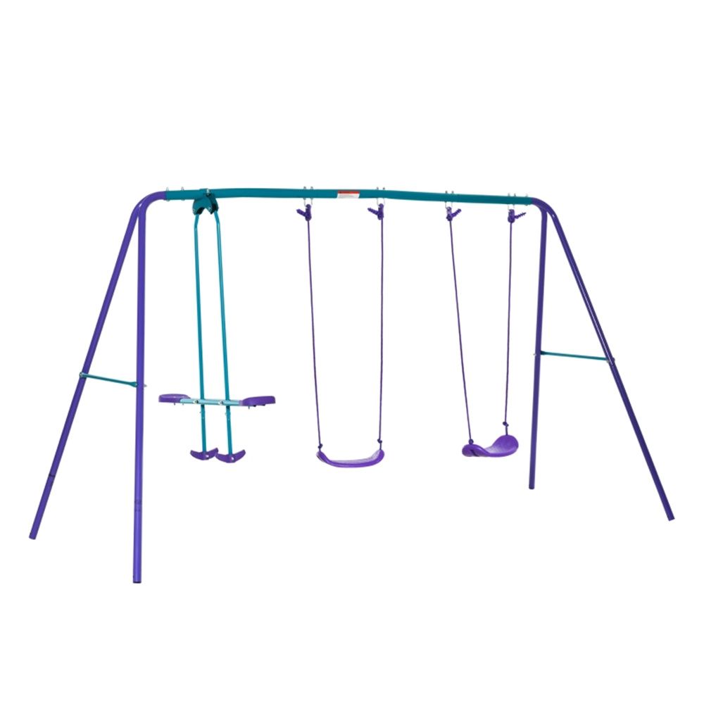 Toddler Swing Set with Adjustable Length 55 Inches