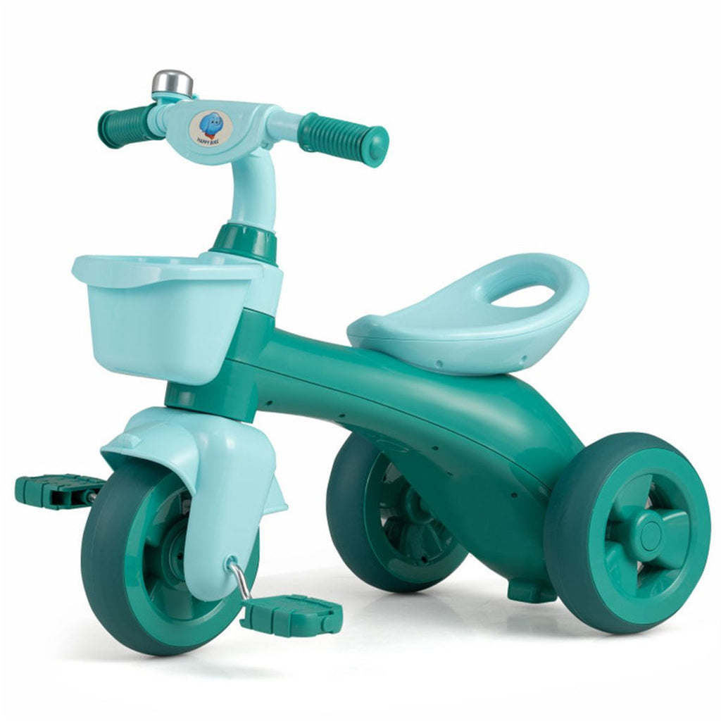 Toddler Tricycle for 3-5 Years - Stable Triangular Structure, Front & Rear Storage Baskets