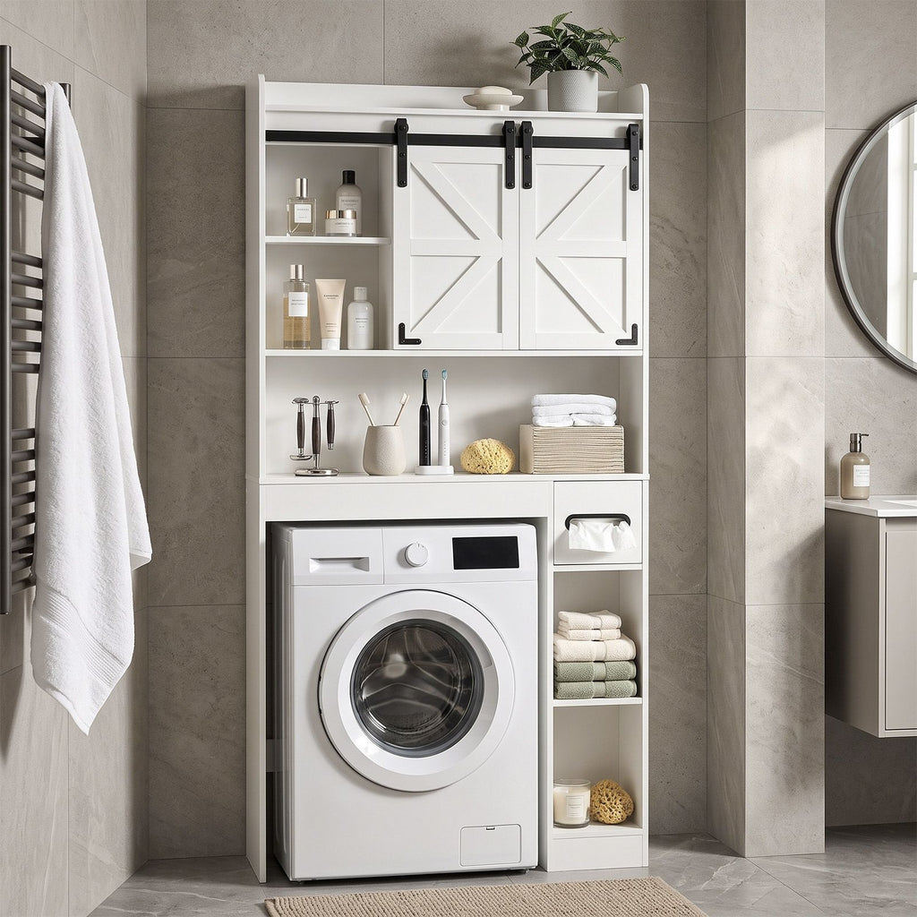 Toilet Rack Rustic with Space-Saving 31.5 X 8.66 X 69.69