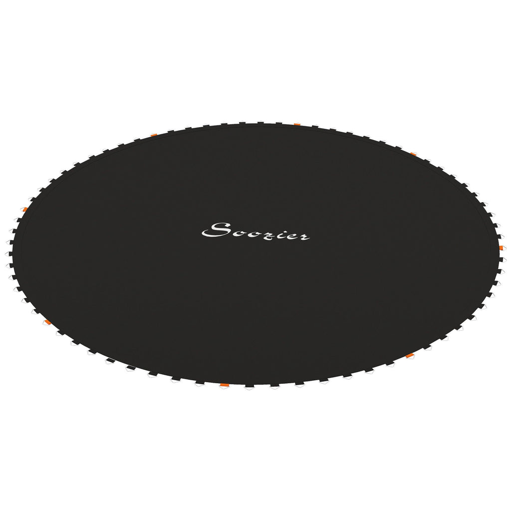 Trampoline Replacement Mat, Fits 12' Trampoline w/ 72 V-Hooks & 5.5" Springs (Spring & Frame not Included), Black