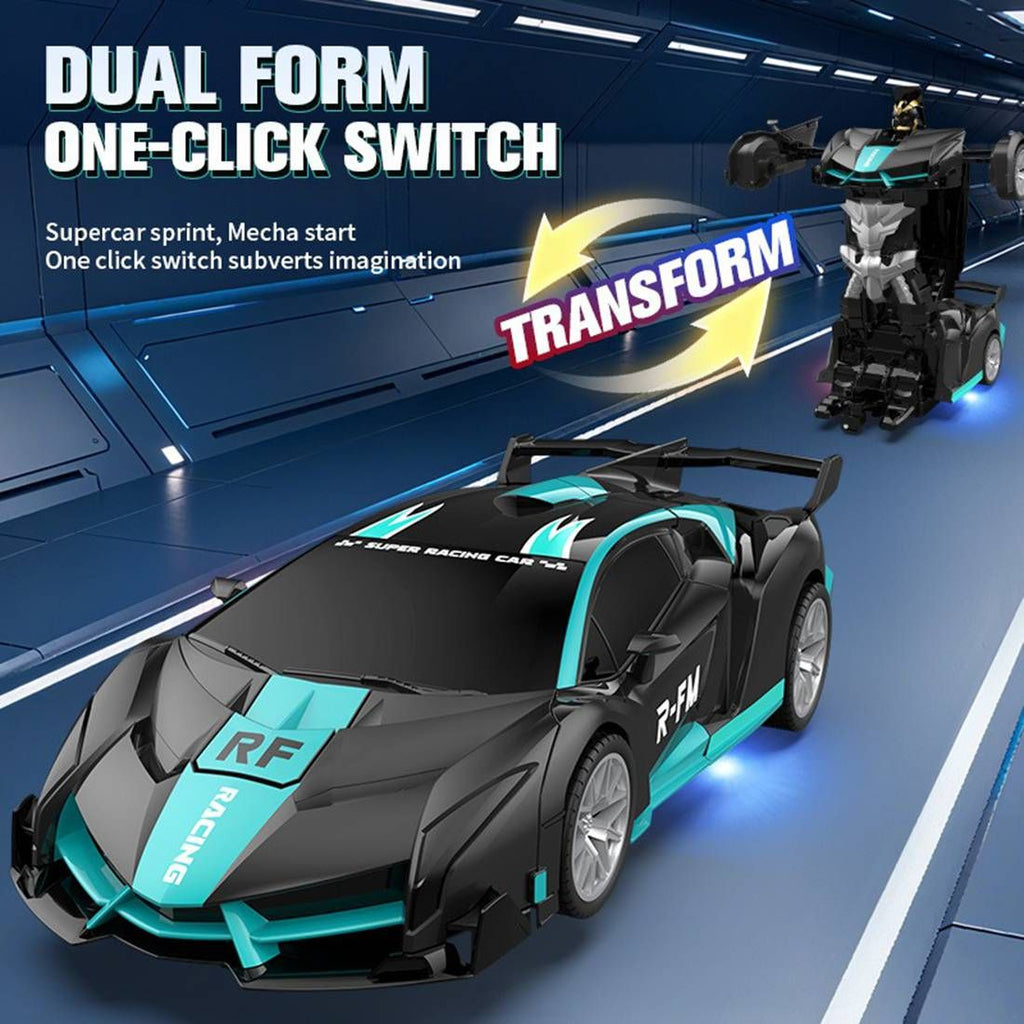 Transforming Car Robot, One-Button Deformation R/ C Toy Car, 1:18 Scale 360°Rotating Drifting, Toys Suitable for Kids Over 3+ Years Old, Educational Toys, Children's Day Gift, Birthday