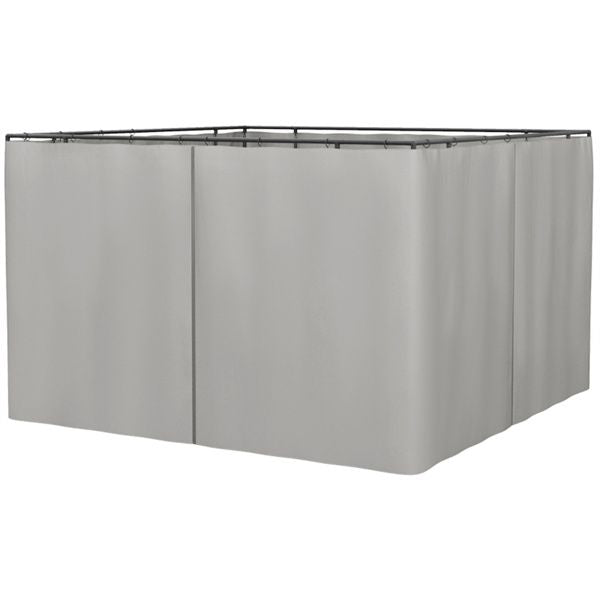 Universal Gazebo Sidewallt Coffee-AS ( Amazon Shipping)(Prohibited by WalMart)