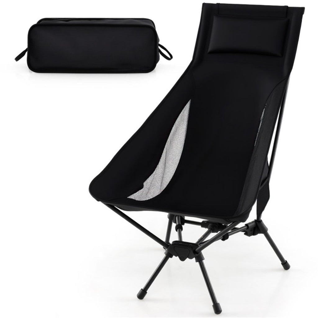 Versatile Folding Camping Chair - Rustproof Aluminum Poles (0.63" Thick), Fits Hiking/Barbecues/Sports Events, Compact Storage
