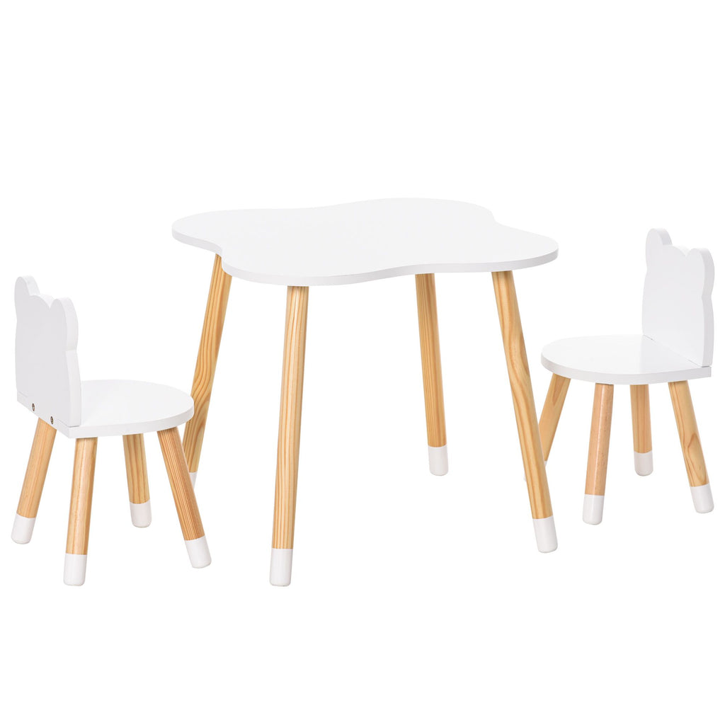 Versatile Kids Wooden Table & Chair Set, Sleek Grey, Lightweight Activity Center Perfect for Arts, Meals & Homework, Age 3+