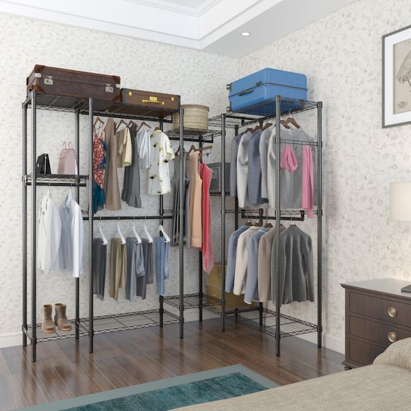 Vertical Furniture Storage Tower - Sturdy Steel Frame, Easy Pull Fabric Bins - Organizer Unit for Bedroom, Hallway, Entryway, Closets - 8 Drawers
