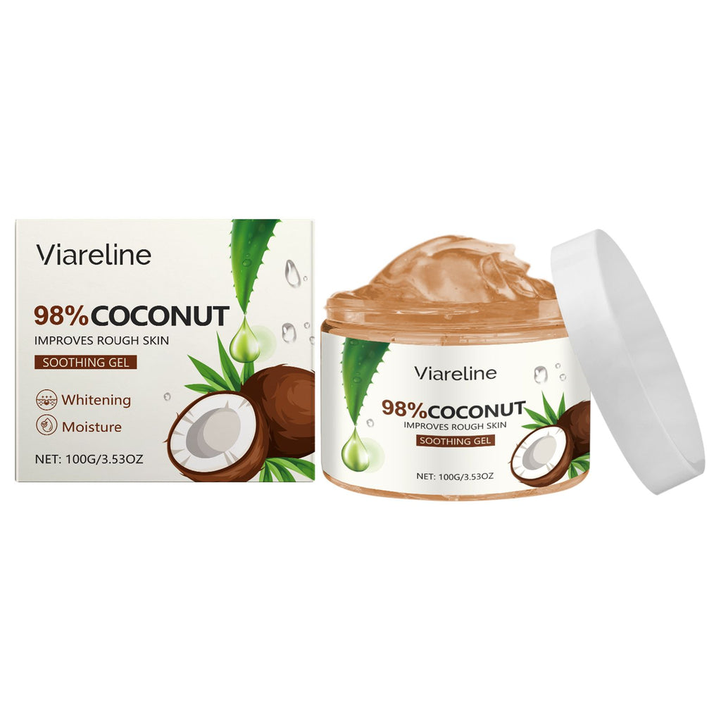 Viareline Coconut Moisturizing Hydrating Gel Sooth Dry Face Moisturizing Hydrating Moisturizing Delicate Skin