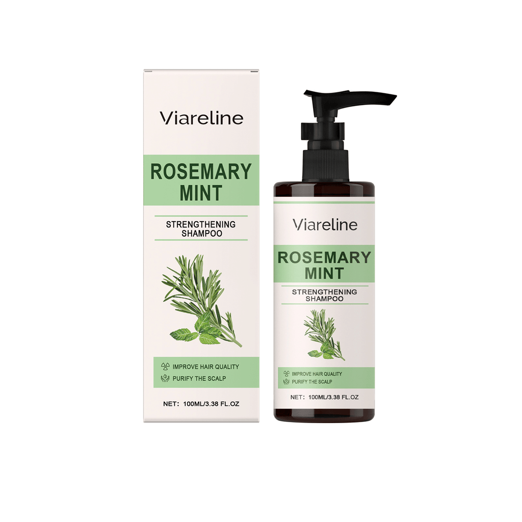 Viareline Rosemary Mint Shampoo Gently Moisturizes And s Dry Hair Smoothing And Glossy Shampoo