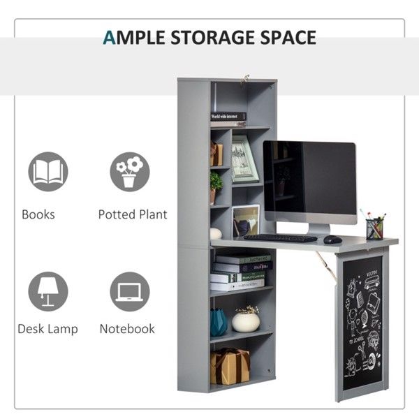 Wall Mount Desk Cabinet-Grey ( Amazon Shipping)(Prohibited by WalMart)