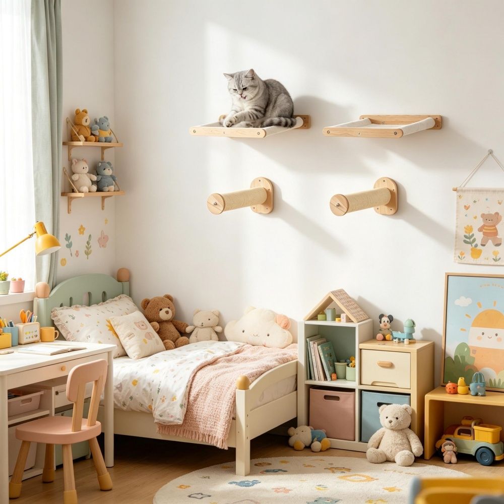 Wall Mounted Cat Shelves