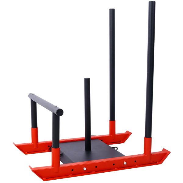 Weight Sled Fitness Sled Fitness Strength Training Sled Speed Training Sled Heavy-Duty Weight Training Equipment for Muscle Building and Explosive Power Suitable for 1"& 2" Weight Plate