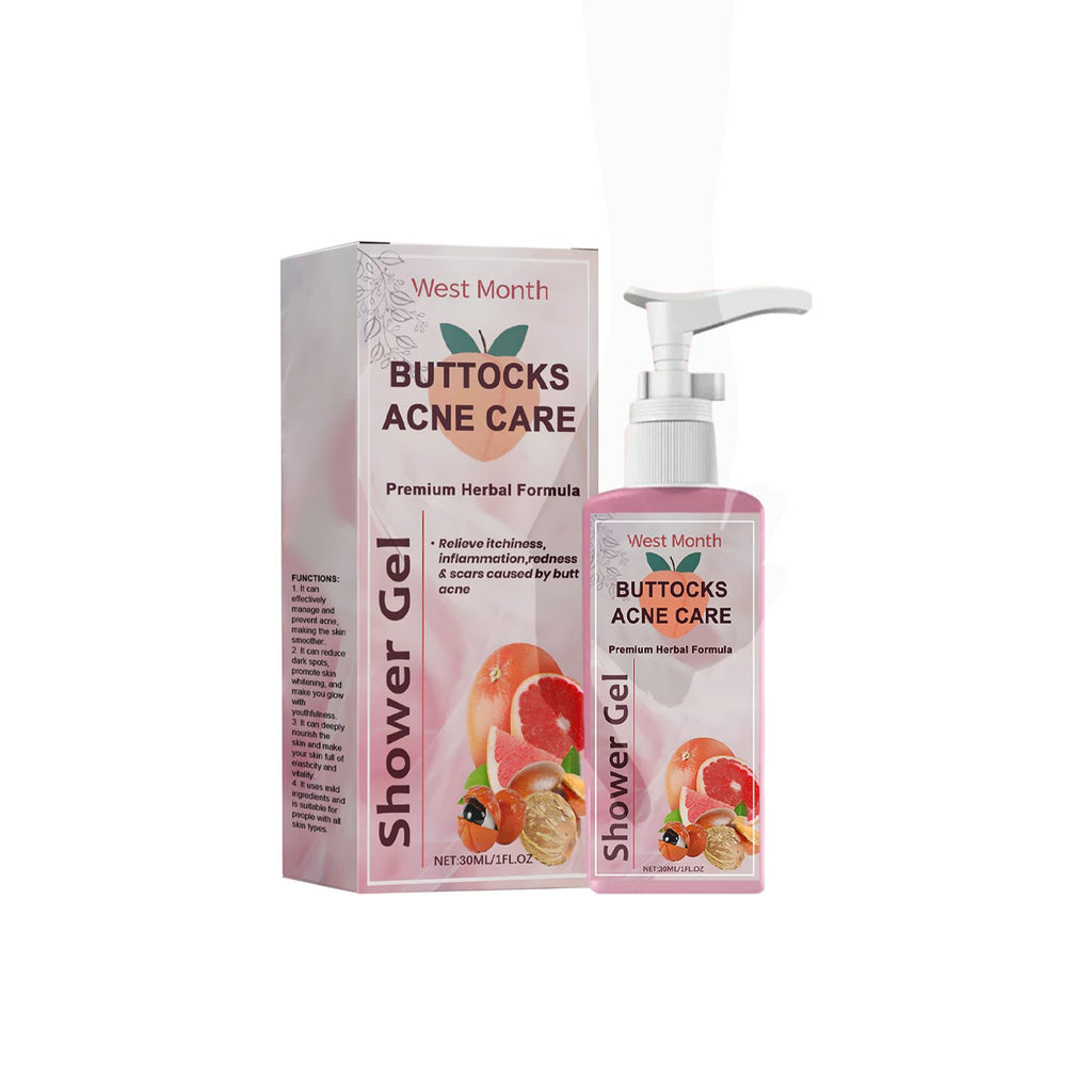 West&Month Butt Acne Shower Gel, Skin Clean And Fade Acne Mild And Refreshing