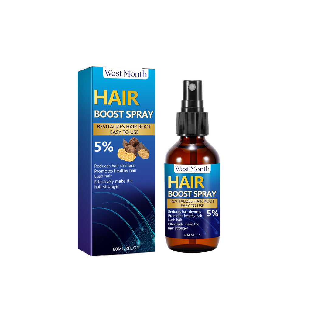 West&Month Hair Boost Spray, Strong Hair Solid Hair Moisturizing Scalp Hair Roots Beard Hair Care Spray