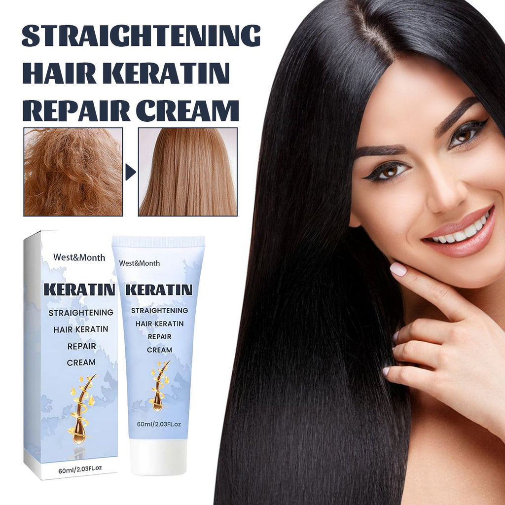 West&Month Hair Keratin Ratin Cream, Silky Hair Care Moisturizing Hair Mask Cream