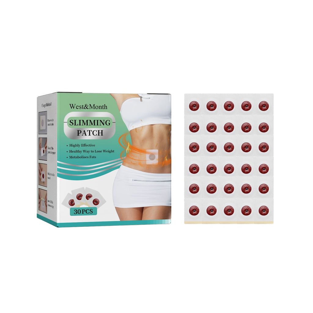 West&Month Herbal Slimming Belly Button Patch, Worship Meat Belly With Magnetic Lazy Shape Patch