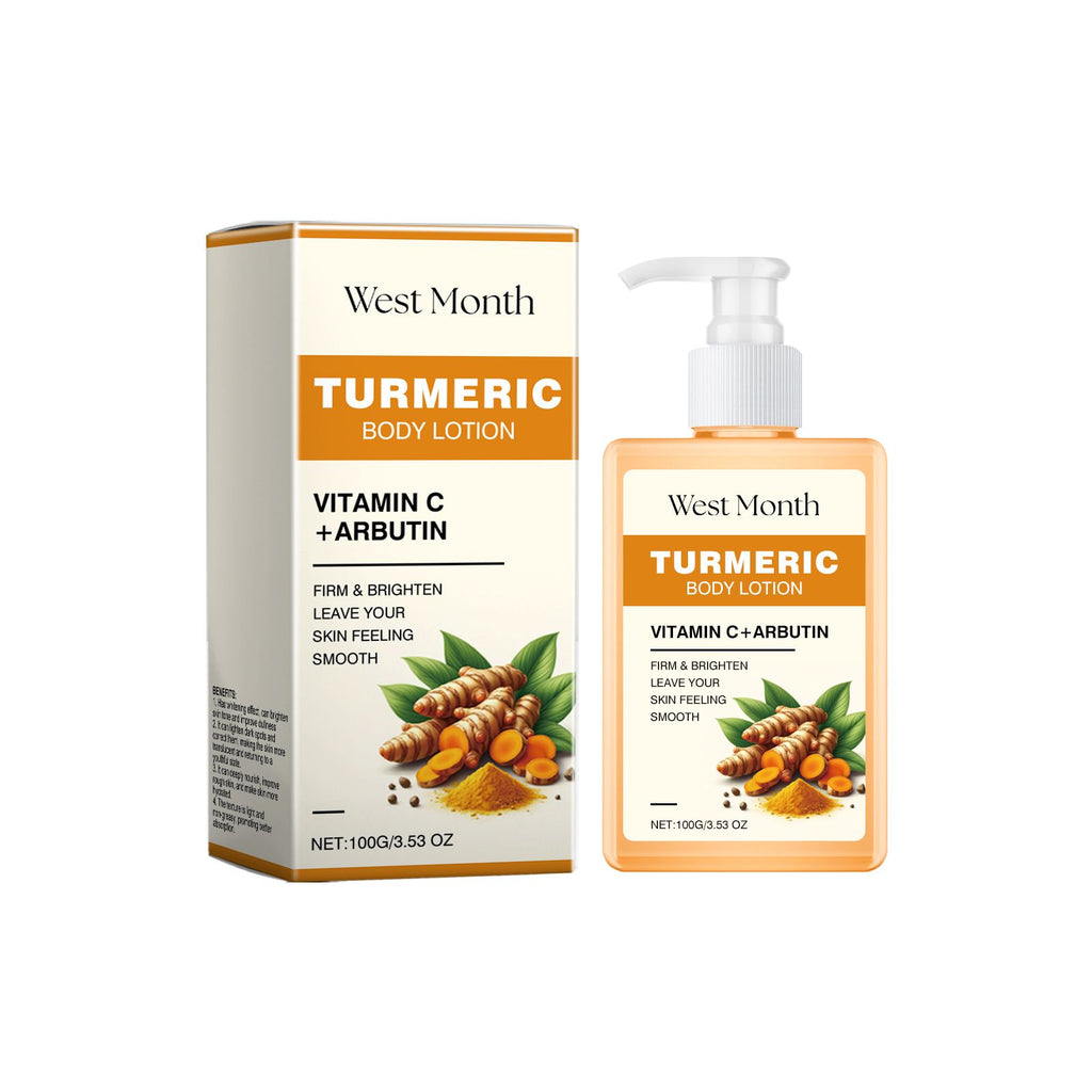 West&Month Turmeric Lotion, Brightening Lotion Locks In Moisture, Moisturizes Skin, Gentle And Tender Skin