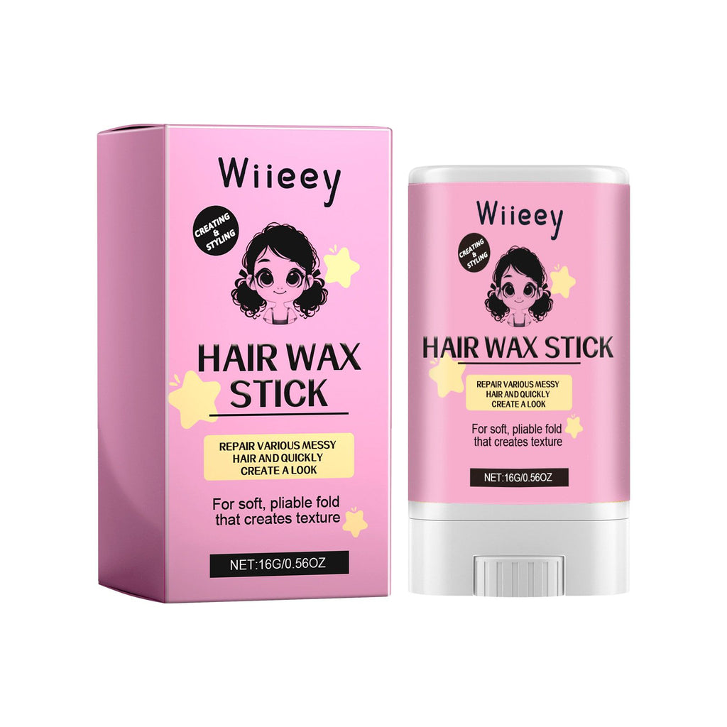 Wiieey Hair Wax Stick, Moisturize Portable Finish Hair To Add Shine Lasting Styling Fluff Hair