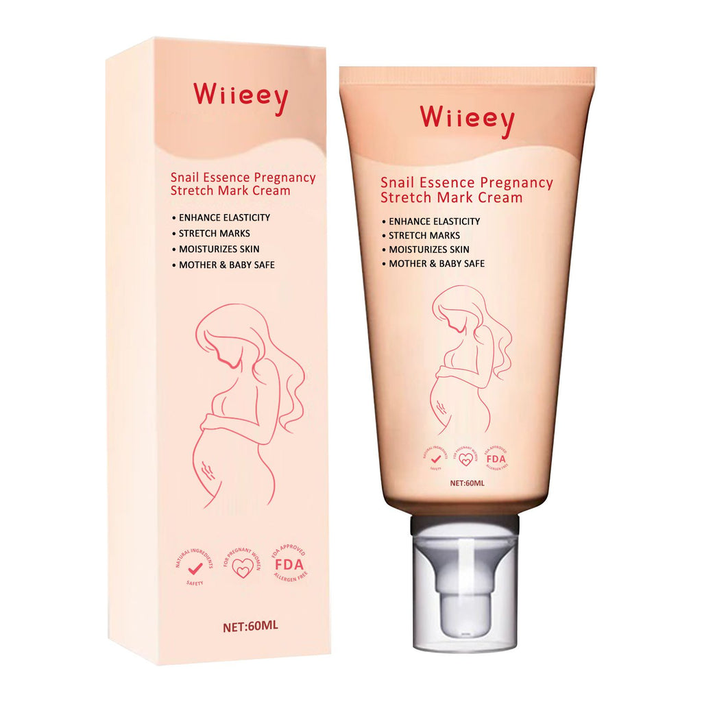Wiieey Snail Essence Pregnancy Stretch Mark Cream, Firming Skin Lighten Postpartum Pregnancy Marks And Gestational Fat Smoothing Cream