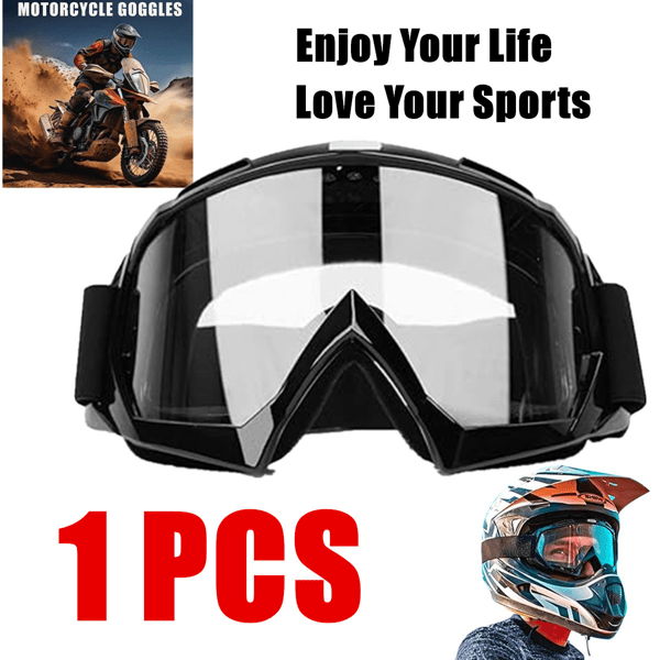 Windproof Anti-Scratch Dustproof Motorcycle Riding Goggles Ski Goggles Racing Goggles (Logistics only For USPS.TK/TMEU only For self-pickup)