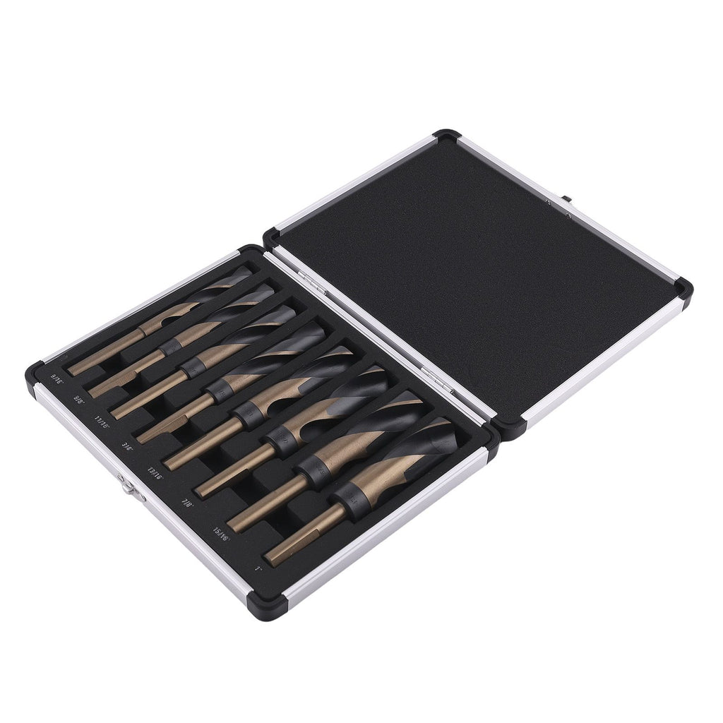 Wood Boring Bit Set 8PC 9/16 to 1" Professional Grade Tools with Storage Case