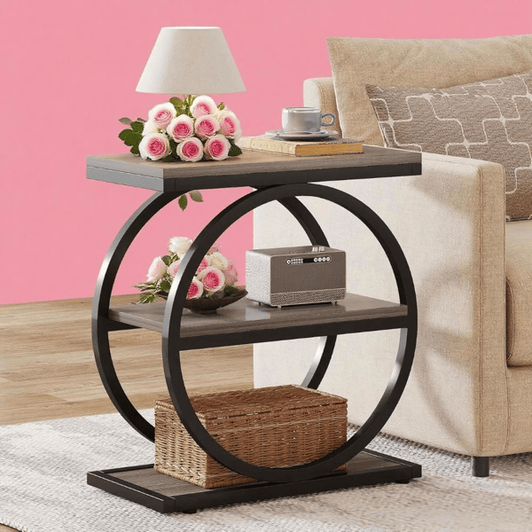 Wood End Table