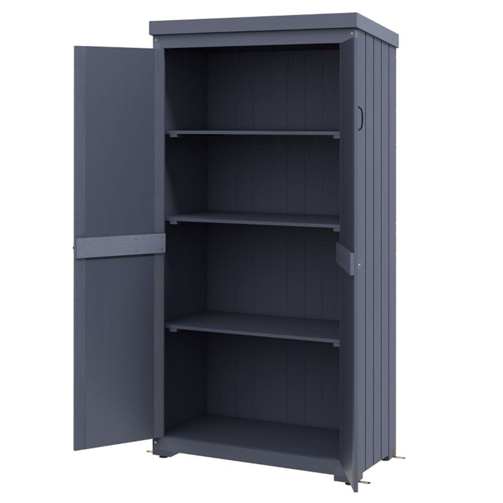 Wooden Garden Shed 31.5 Inches X 15.75 Inches X 62.25 Inches for Garden