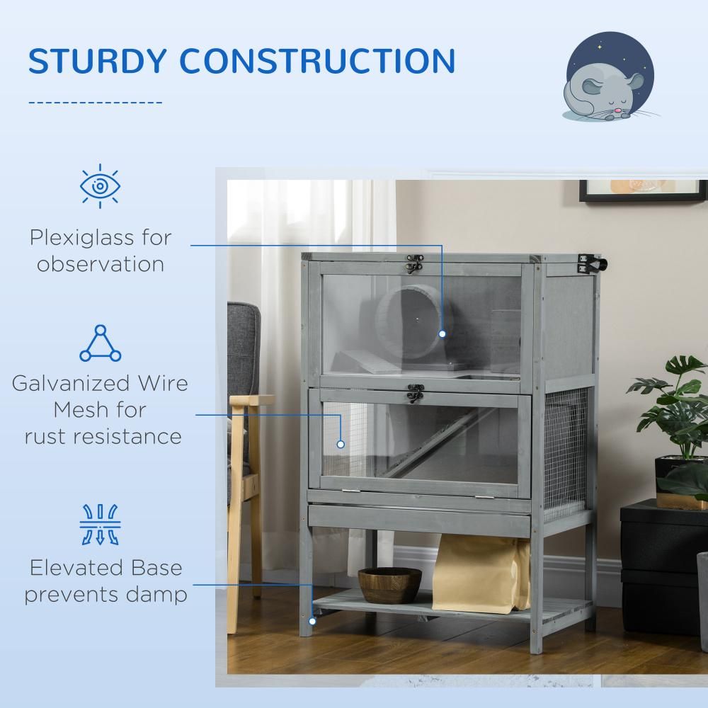 Wooden Hamster Cage Mice Habitat Rat Habitat ( Amazon Shipping)(Prohibited by WalMart)