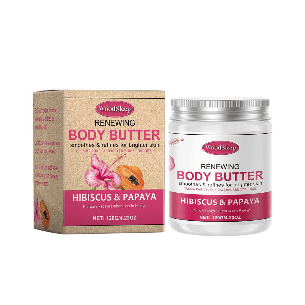 WoodSleep Hibiscus Flower Moisturizing Butter Moisturizer Hydrates, Nourishes And Restores Dry Skin And Softeners