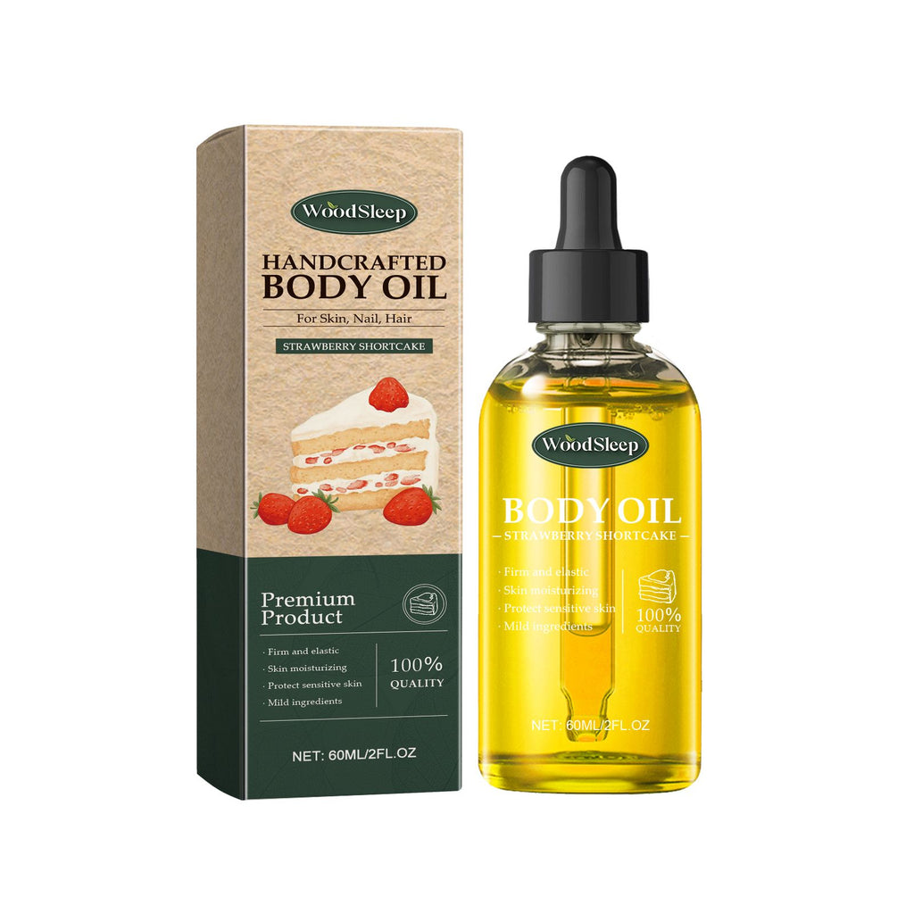 Woodsleep Strawberry Shortcake Essence Oil, Refreshing, Hydrating And Nourishing Soft Massage Oil All Over The Skin