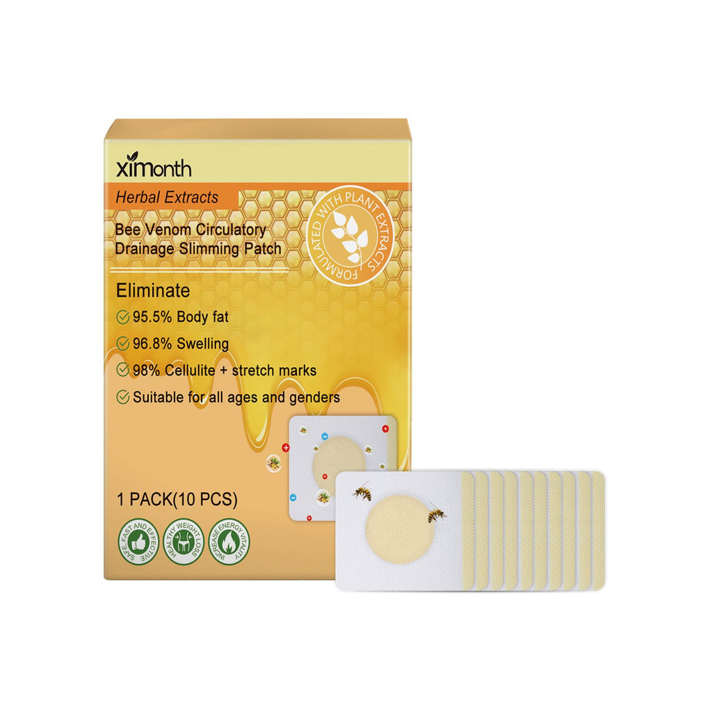 Ximonth Bee-Poison Slimming Shaping Patch Shapes And Tightens Skin, Lightens Shapes, Shapes And Curves