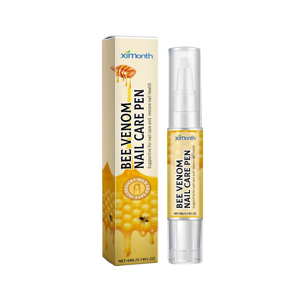 Ximonth Bee Venom Grey Nail Care Pen Brightening Nail Thickening Clean Moisturizing Anti-Barb Nail Care