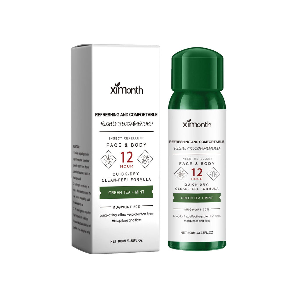 Ximonth Repellent Quick Dry Green Tea Spray Plant Mosquito Repellent Mild Smell Fresh