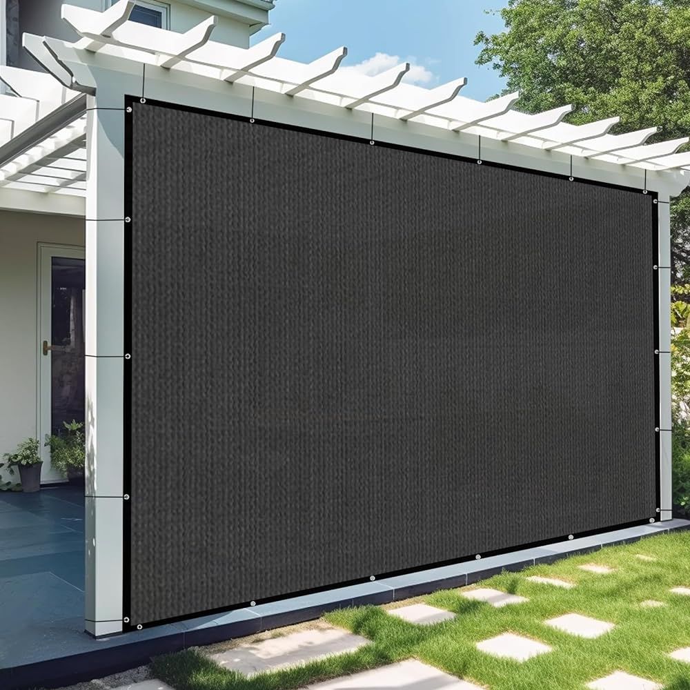 XISHAN 6'X12' Dark Grey HDPE Sun Shade Cloth