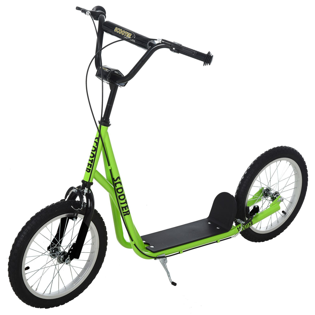 Youth Scooter, Kick Scooter for Kids 5+, Light Green, Adjustable Handlebar, Dual Brakes