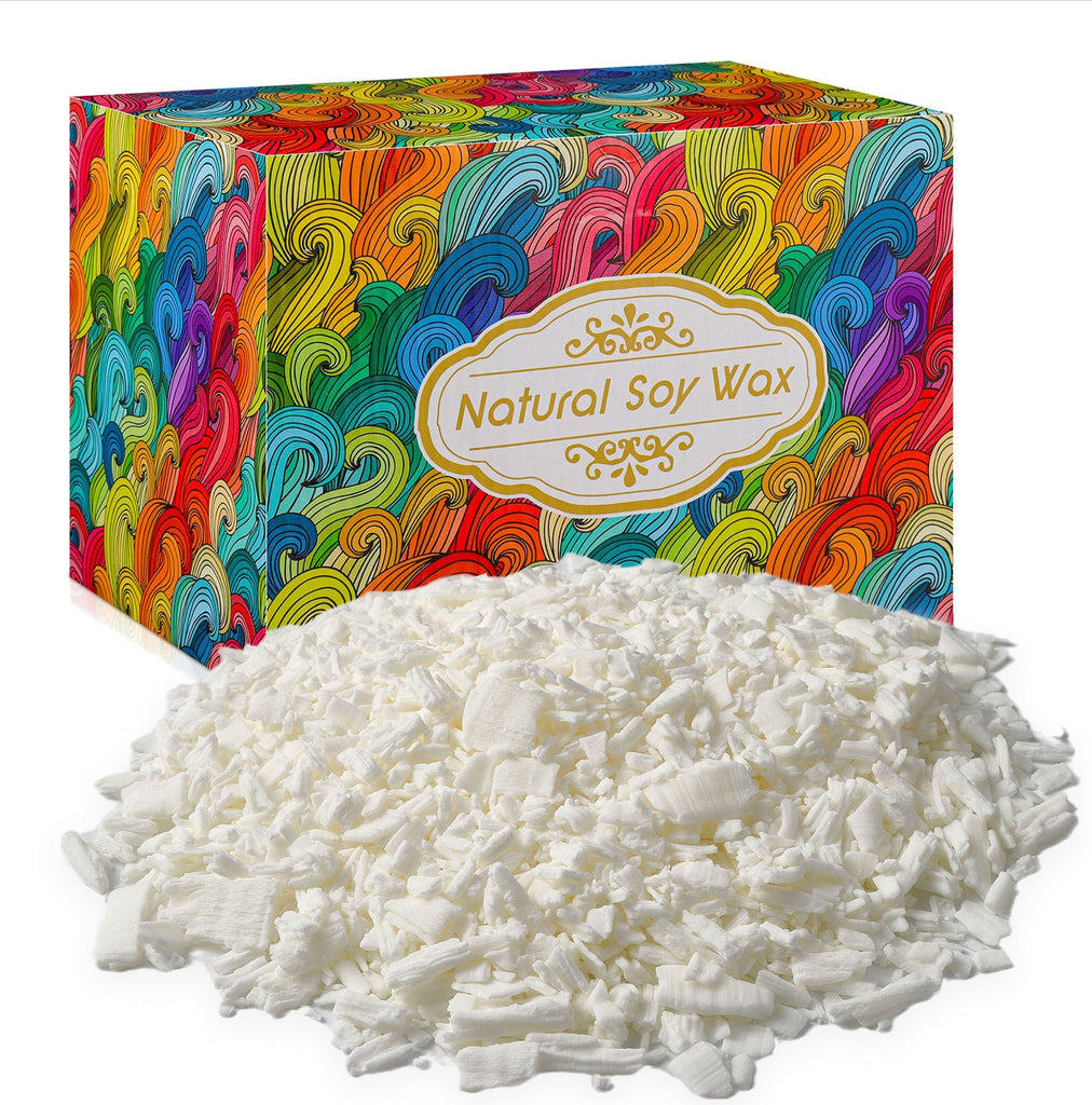 WINORD 5-LB Soy Wax Flakes, Unscented Natural Soy Wax for Candle Making,Organic Candle Making Supplies,Bulk Soy Bean Candle Wax - Winord